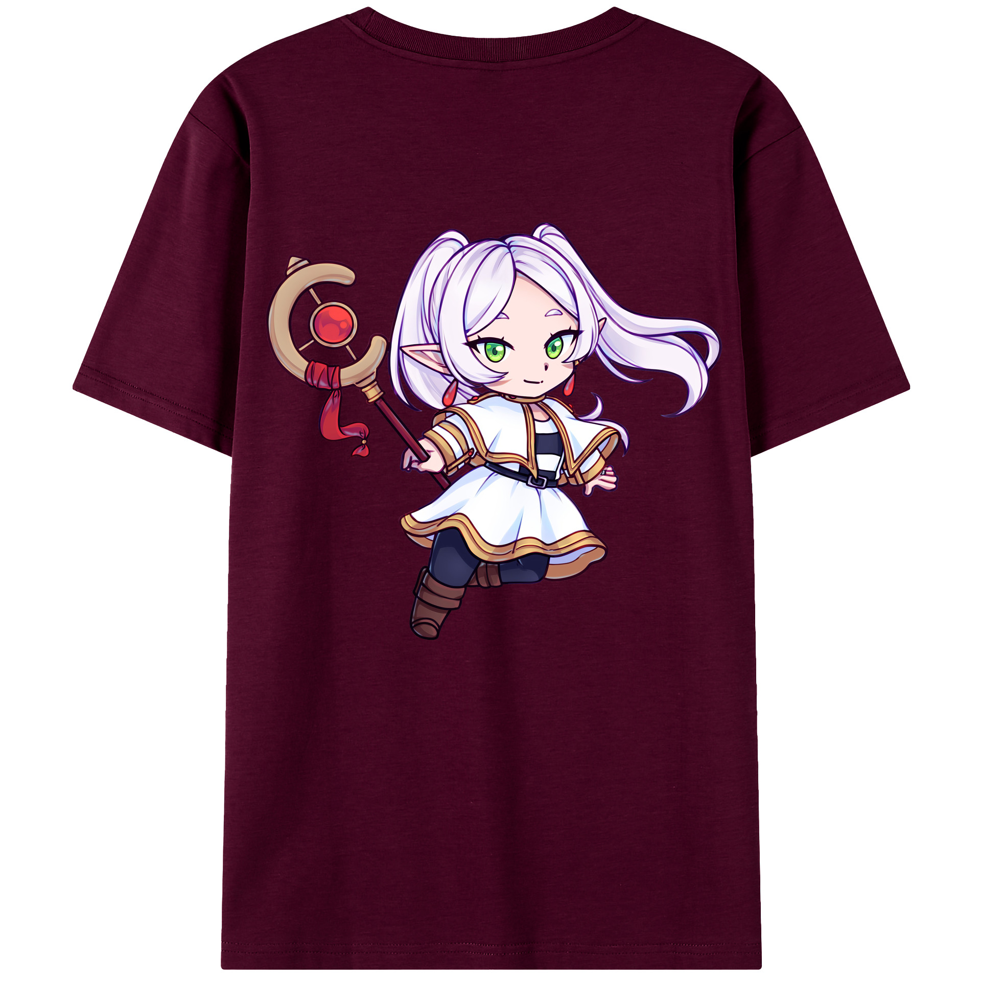 （画像用） 葬送のフリーレン Frieren レディース半袖Tシャツ(バックプリント)